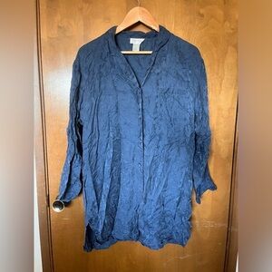 Silk lady Blue Tunic